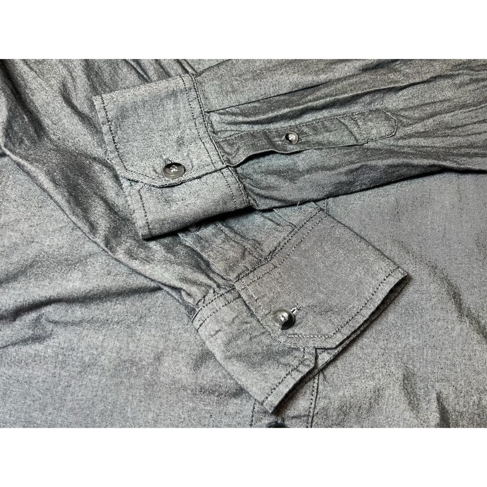 Oakley Mens Size Medium Grey Long Sleeve Button-Up Shirt Heathered Lifestyle - Picture 13 of 16